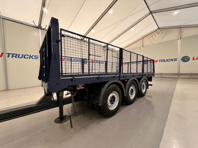 Wheelbase Tri Axle Flatbed Drawbar Trailer