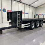 Montracon Tri Axle Flatbed Drawbar Trailer - thumbnail