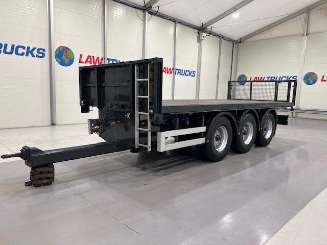 Montracon Tri Axle Flatbed Drawbar Trailer