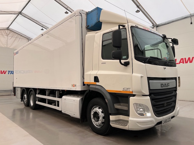 DAF CF 290 6×2 Rear Steer Fridge Box