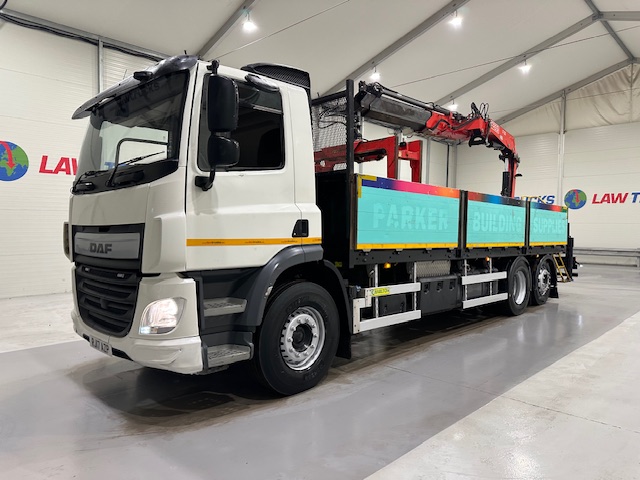 DAF CF 370 6×2 Rear Lift Dropside Brick Grab Manual