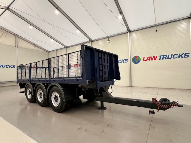 Wheelbase Tri Axle Flatbed Drawbar Trailer
