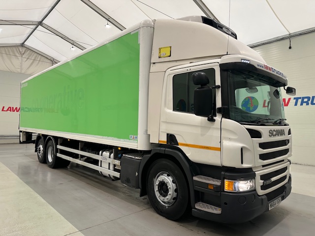 Scania P280 6×2 Rear Lift Day Cab Fridge Box
