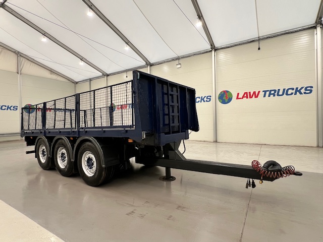 Wheelbase Tri Axle Flatbed Drawbar Trailer