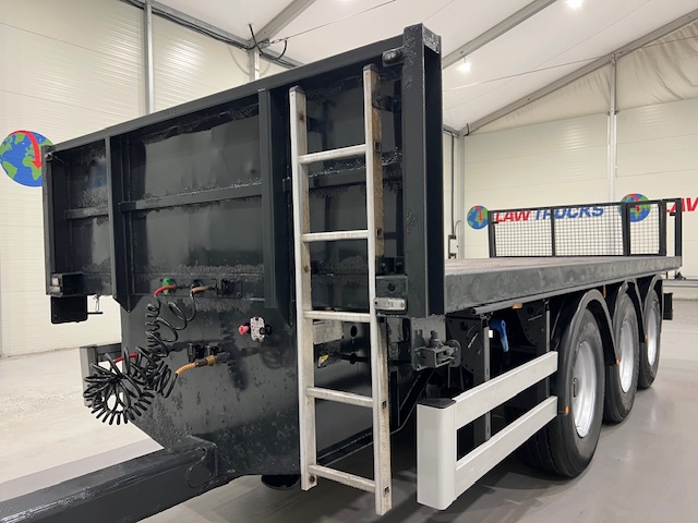 Montracon Tri Axle Flatbed Drawbar Trailer