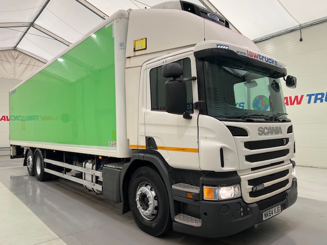 Scania P280 6×2 Rear Lift Day Cab Fridge Box