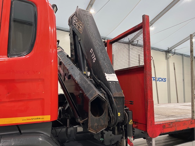 Scania P280 6×2 Rear Lift Flatbed with Crane