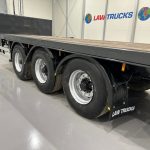 Montracon Tri Axle Flatbed Drawbar Trailer - thumbnail