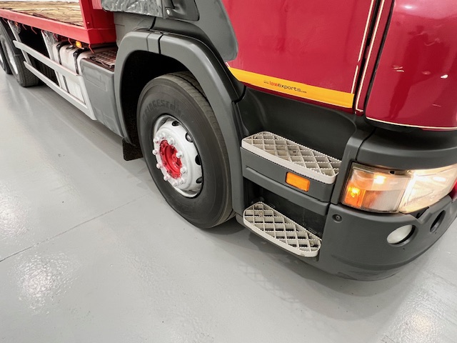 Scania P380 6×2 10 Tyre Rear Lift Sleeper Cab Flatbed