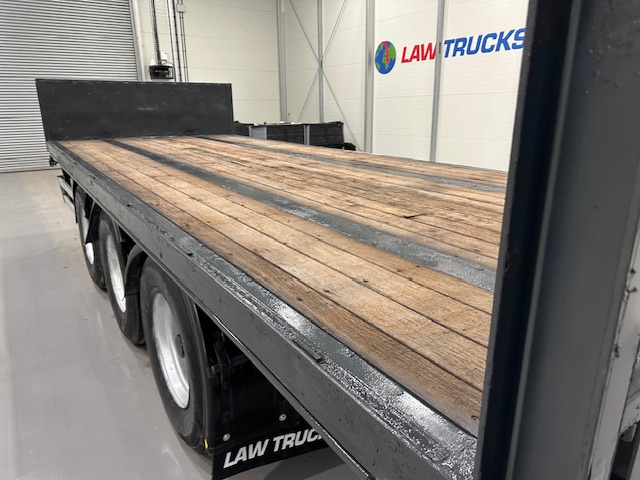 Montracon Tri Axle Flatbed Drawbar Trailer