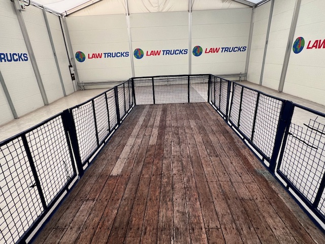 Wheelbase Tri Axle Flatbed Drawbar Trailer