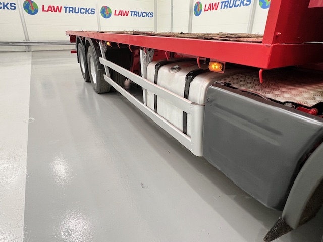 Scania P380 6×2 10 Tyre Rear Lift Sleeper Cab Flatbed