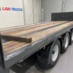 Montracon Tri Axle Flatbed Drawbar Trailer - thumbnail