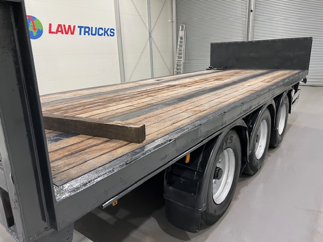 Montracon Tri Axle Flatbed Drawbar Trailer