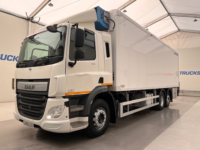 DAF CF 290 6×2 Rear Steer Fridge Box