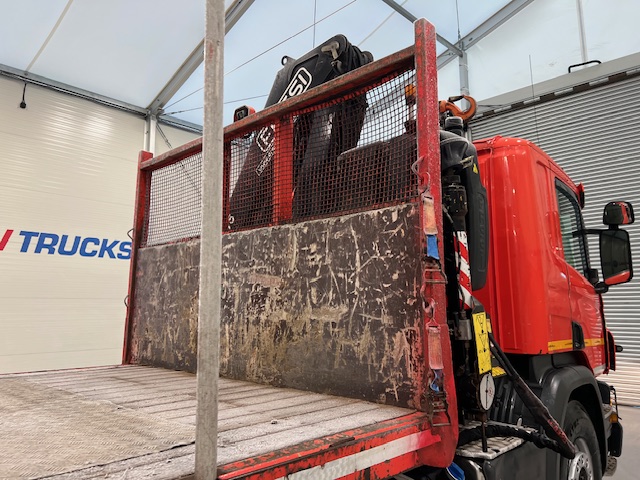 Scania P280 6×2 Rear Lift Flatbed with Crane