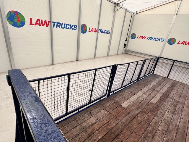 Wheelbase Tri Axle Flatbed Drawbar Trailer