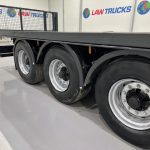 Montracon Tri Axle Flatbed Drawbar Trailer - thumbnail