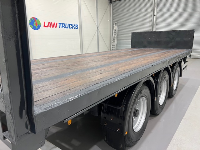 Montracon Tri Axle Flatbed Drawbar Trailer