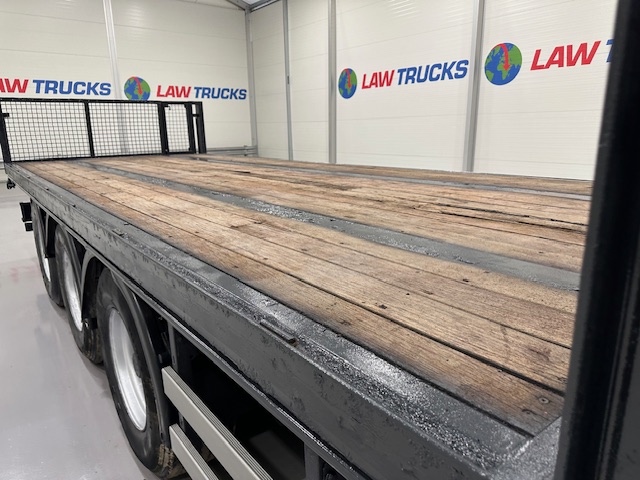 Montracon Tri Axle Flatbed Drawbar Trailer