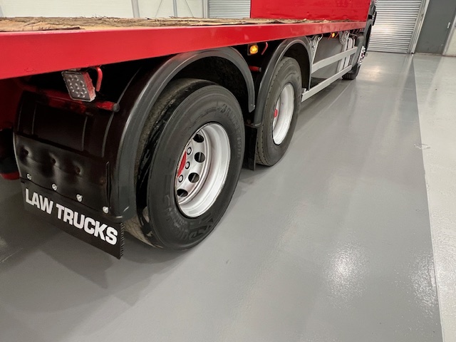 Scania P380 6×2 10 Tyre Rear Lift Sleeper Cab Flatbed
