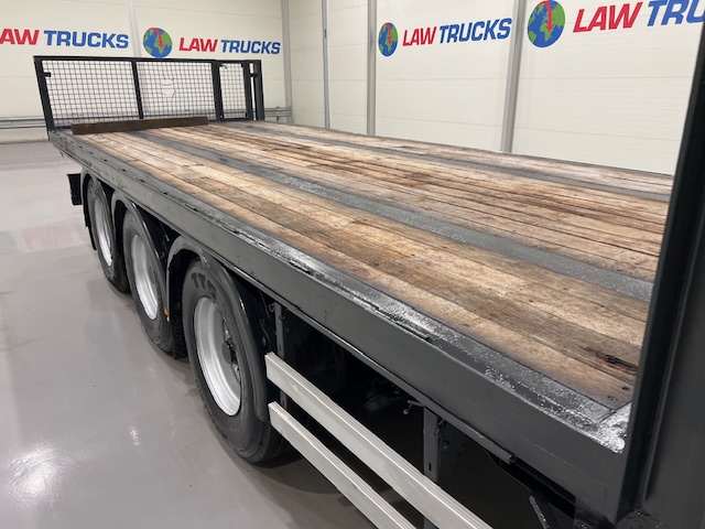 Montracon Tri Axle Flatbed Drawbar Trailer