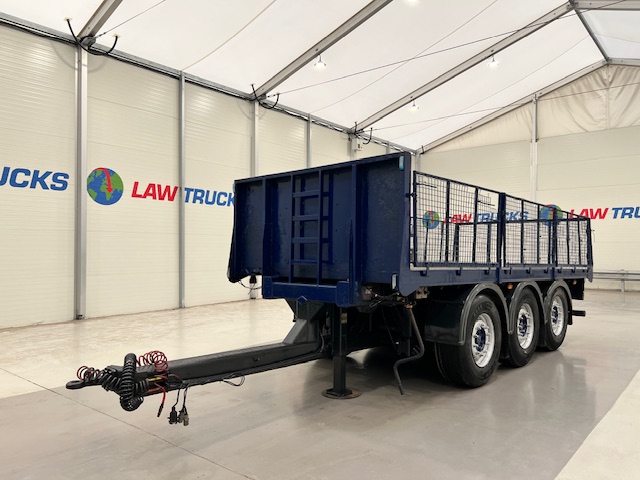 Wheelbase Tri Axle Flatbed Drawbar Trailer