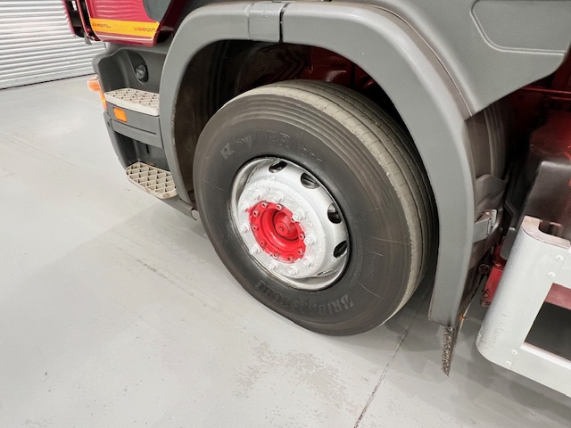 Scania P380 6×2 10 Tyre Rear Lift Sleeper Cab Flatbed