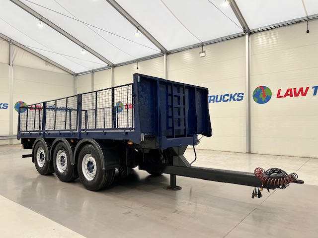 Wheelbase Tri Axle Flatbed Drawbar Trailer