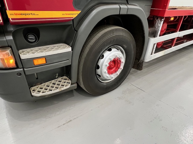Scania P380 6×2 10 Tyre Rear Lift Sleeper Cab Flatbed