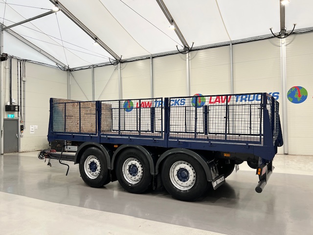 Wheelbase Tri Axle Flatbed Drawbar Trailer