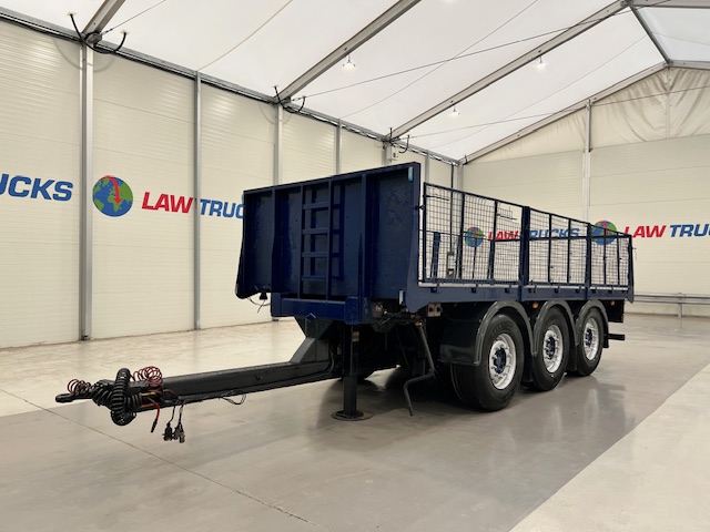 Wheelbase Tri Axle Flatbed Drawbar Trailer