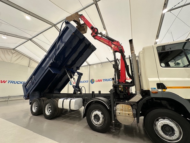 DAF CF85 410 8×4 Day Cab Steel Tipper Grab