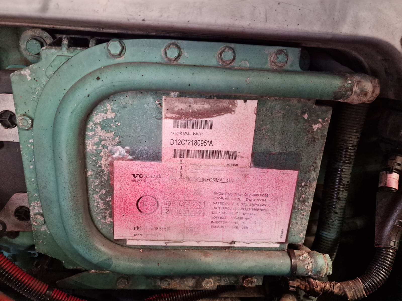 Volvo FM12 380 6×2 Midlift Tractor Unit Manual