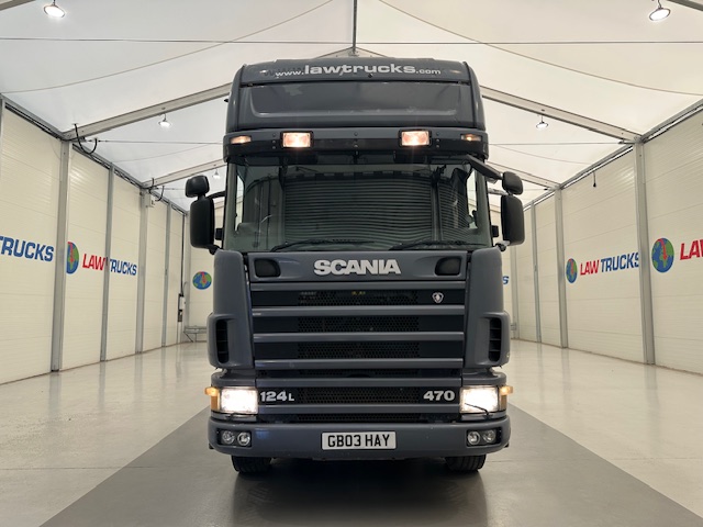 Scania 124 470 6×2 10 Tyre Sleeper Cab Flatbed