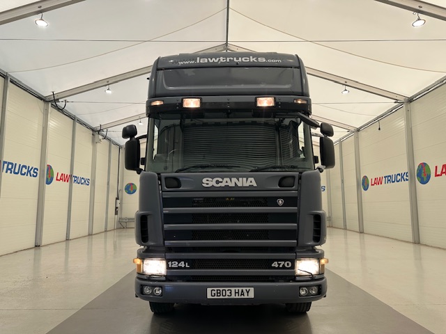 Scania 124 470 6×2 10 Tyre Sleeper Cab Flatbed