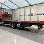 Scania P280 6×2 Rear Lift Flatbed with Crane - thumbnail