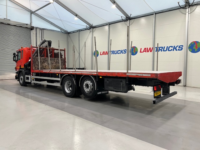 Scania P280 6×2 Rear Lift Flatbed with Crane