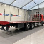 Scania P280 6×2 Rear Lift Flatbed with Crane - thumbnail