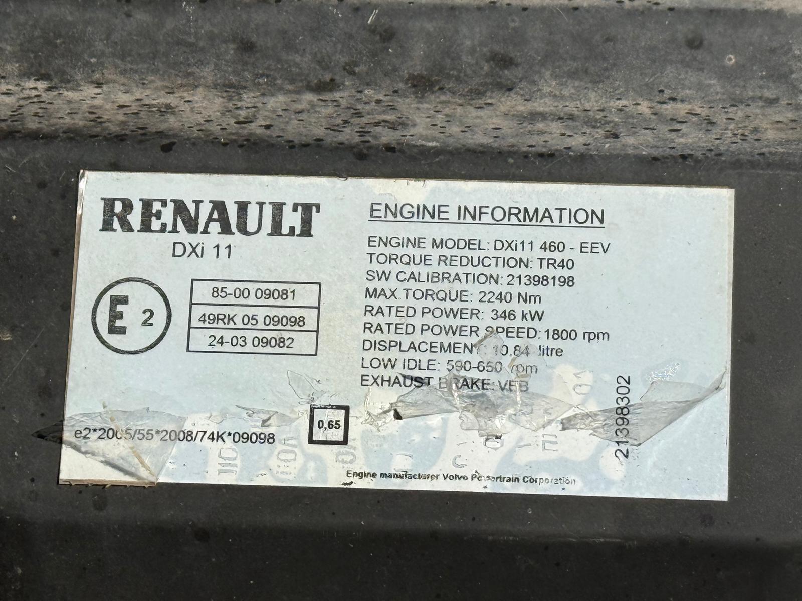Renault Premium 460 6×2 Midlift Tractor Unit