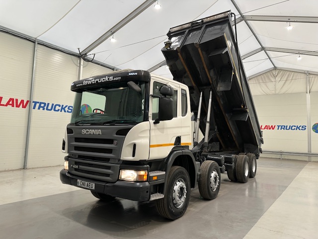 Scania P400 8×4 Rest Cab Steel Tipper