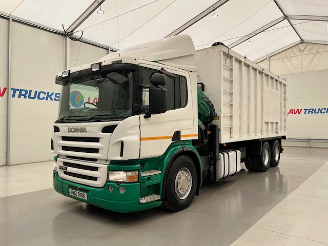 Scania P270 10 Tyre Day Cab Bulk Tipper with Crane