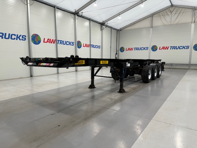 Dennison Tri Axle Sliding Skeletal Trailer BPW
