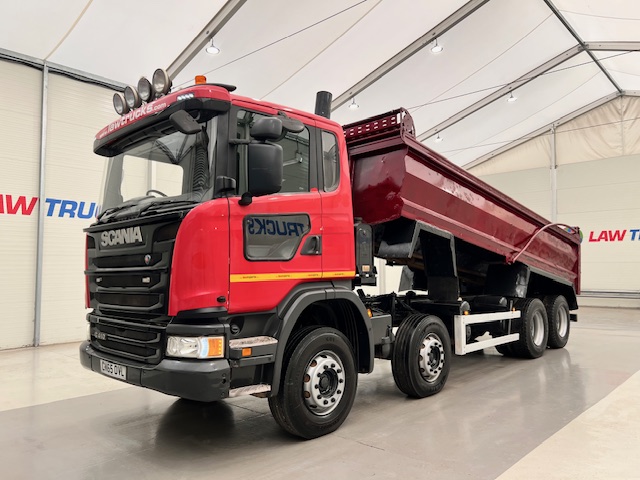 Scania G410 8×4 Rest Cab Steel Tipper