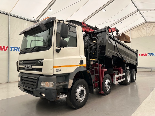 DAF CF85 410 8×4 Day Cab Steel Tipper Grab