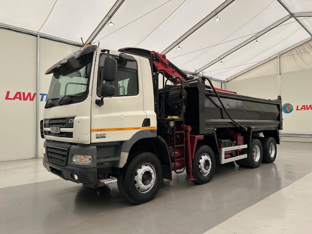 DAF CF85 410 8×4 Day Cab Steel Tipper Grab