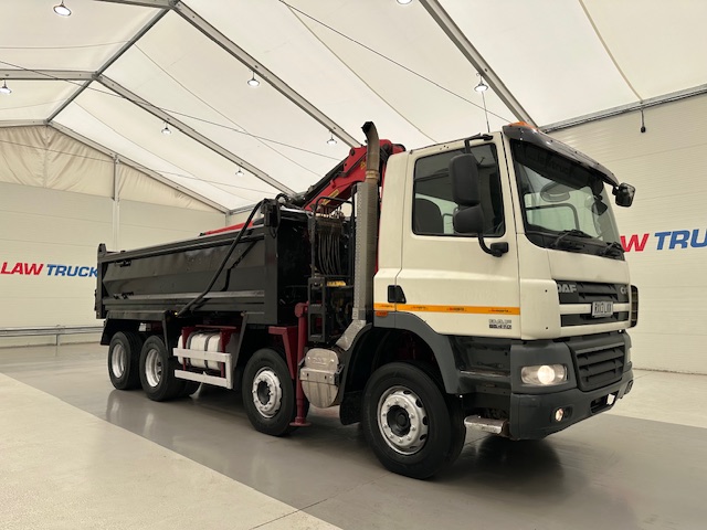 DAF CF85 410 8×4 Day Cab Steel Tipper Grab