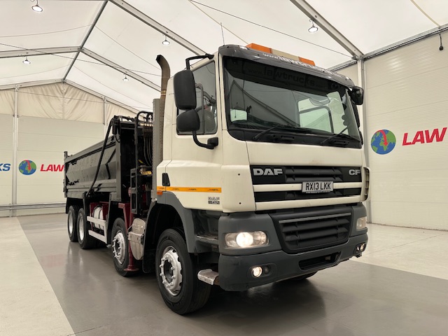 DAF CF85 410 8×4 Day Cab Steel Tipper Grab