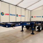 Montracon Tri Axle Sliding Skeletal Trailer BPW - thumbnail