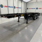 Dennison Tri Axle Sliding Skeletal Trailer BPW - thumbnail